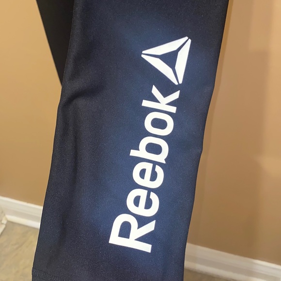 REEBOK Capri Compression Athletic Leggings - Picture 2 of 8